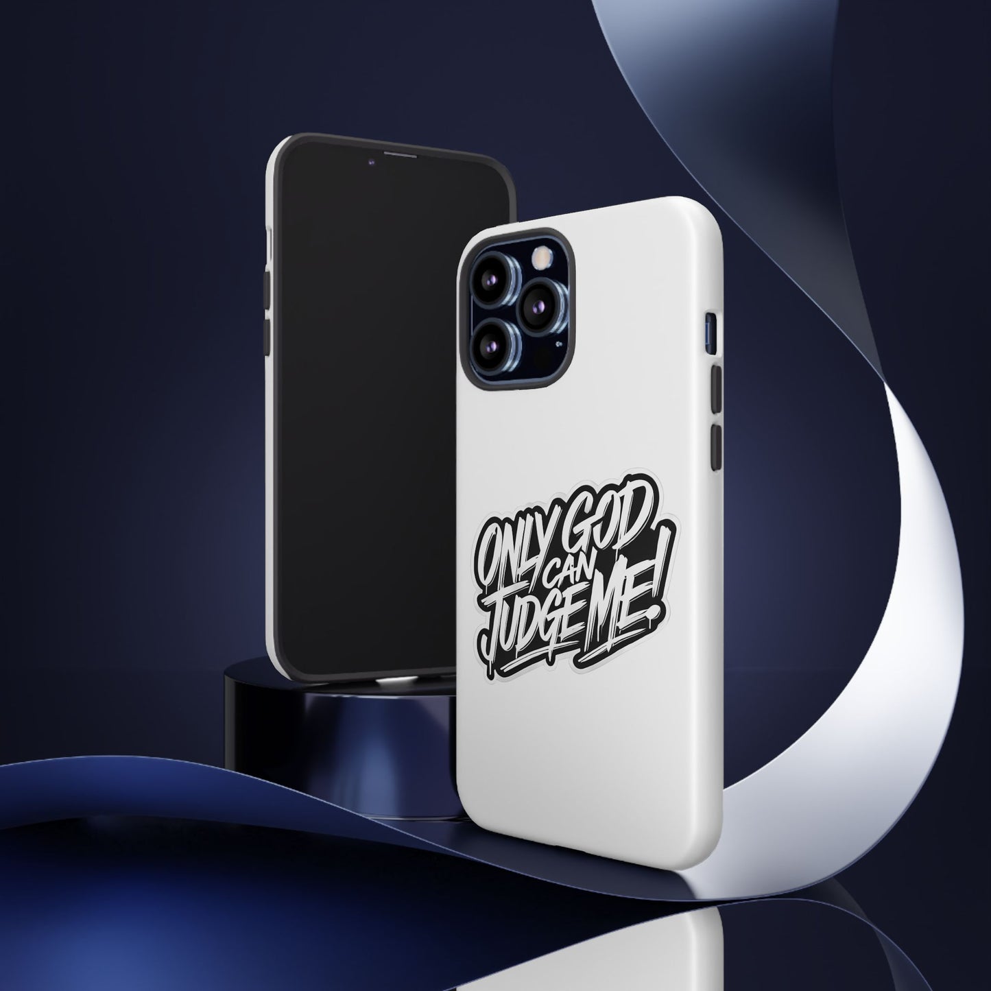 Only God Can Judge Me Phone Case – Bold Urban Style, Inspirational Tough Cover for iPhone, Samsung Galaxy & Google Pixel, Gift for Teens & Adults, Cool Phone Accessory
