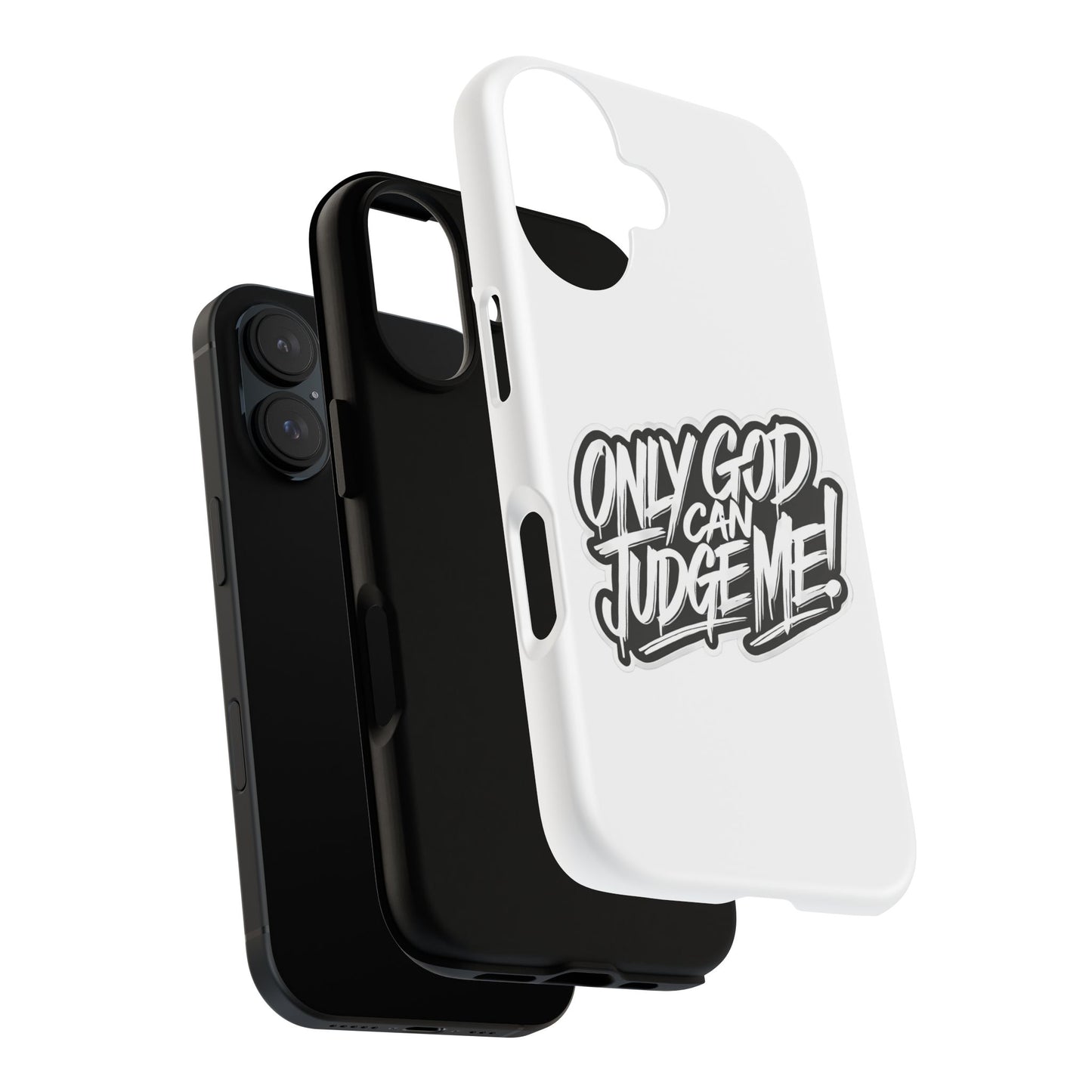 Only God Can Judge Me Phone Case – Bold Urban Style, Inspirational Tough Cover for iPhone, Samsung Galaxy & Google Pixel, Gift for Teens & Adults, Cool Phone Accessory