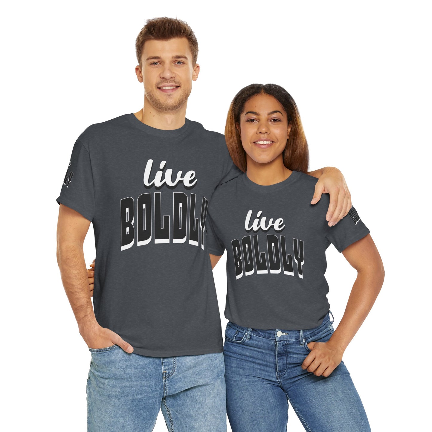 Empowering 'LIVE BOLDLY' Stylish T-Shirt™ by Novelty Wonders