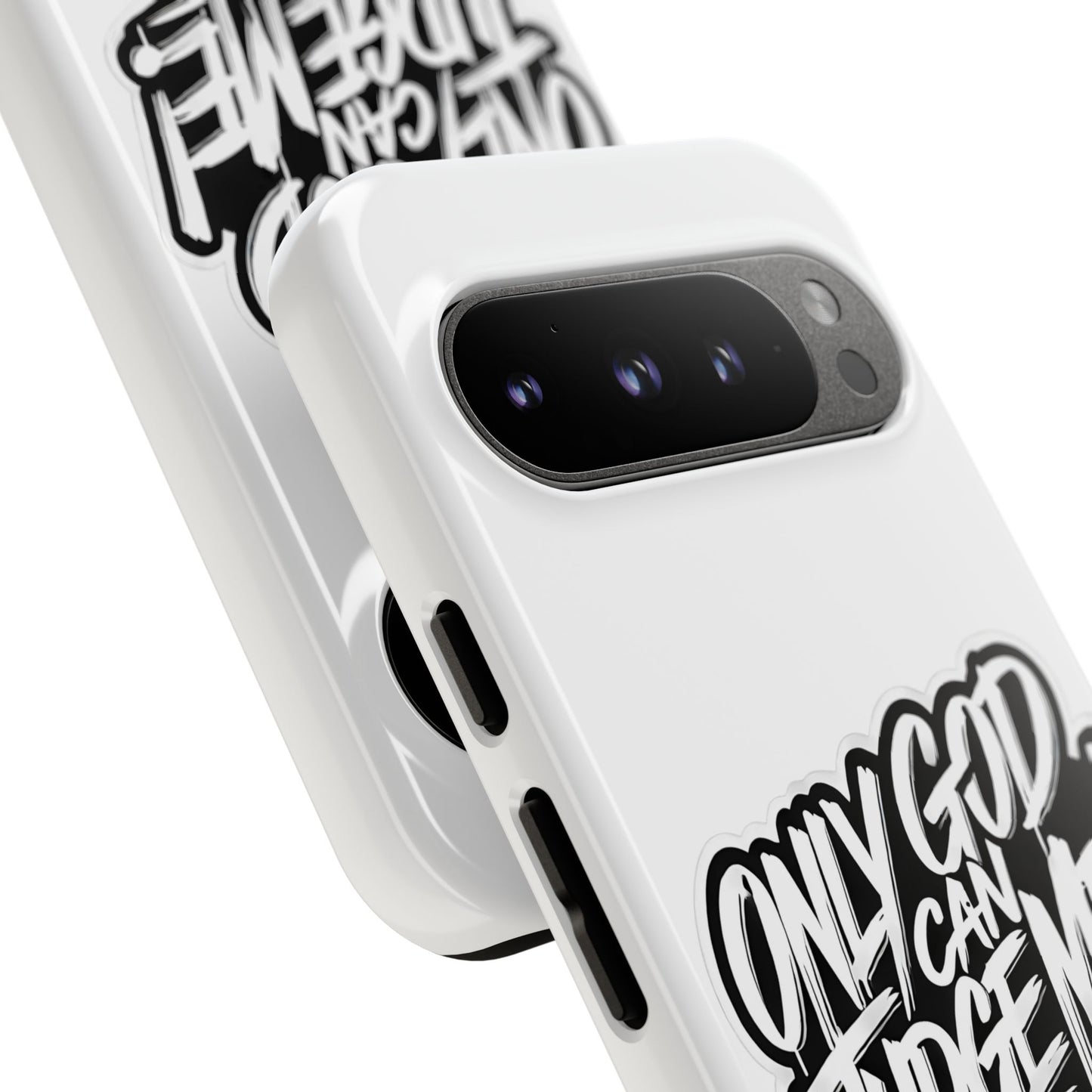 Only God Can Judge Me Phone Case – Bold Urban Style, Inspirational Tough Cover for iPhone, Samsung Galaxy & Google Pixel, Gift for Teens & Adults, Cool Phone Accessory