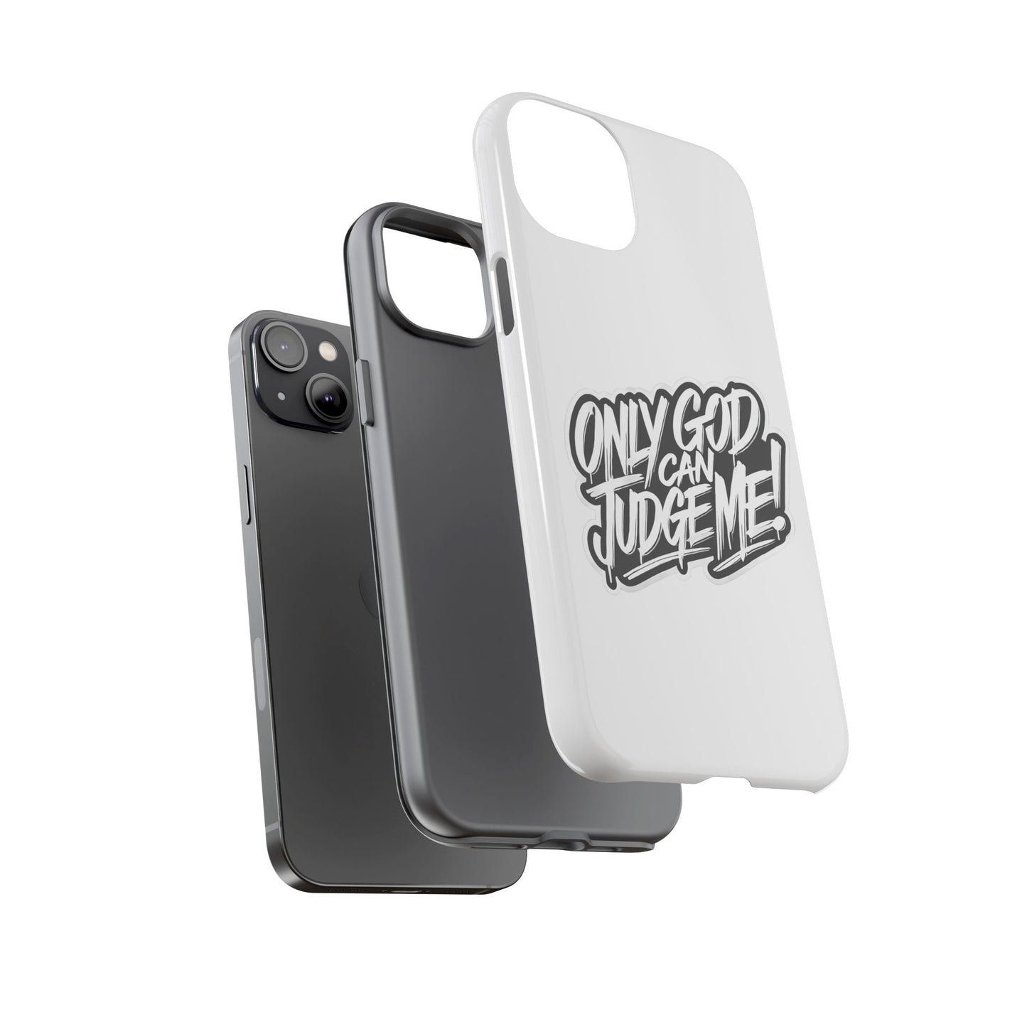 Only God Can Judge Me Phone Case – Bold Urban Style, Inspirational Tough Cover for iPhone, Samsung Galaxy & Google Pixel, Gift for Teens & Adults, Cool Phone Accessory