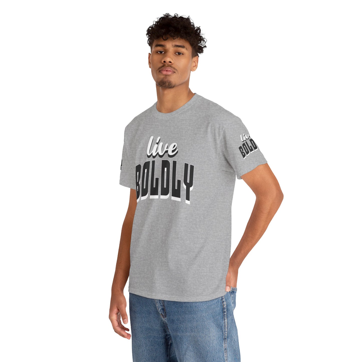 Empowering 'LIVE BOLDLY' Stylish T-Shirt™ by Novelty Wonders