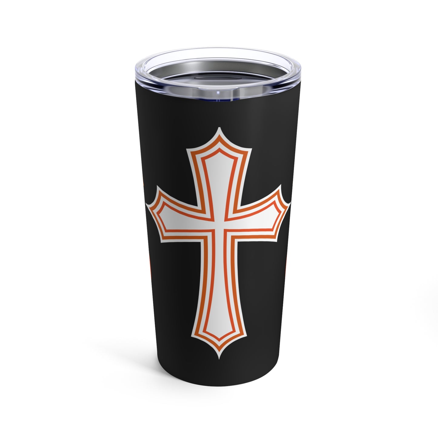 Halloween Pumpkin Pray Tumbler 20 oz - 'Remember To Pray On This Day' Black