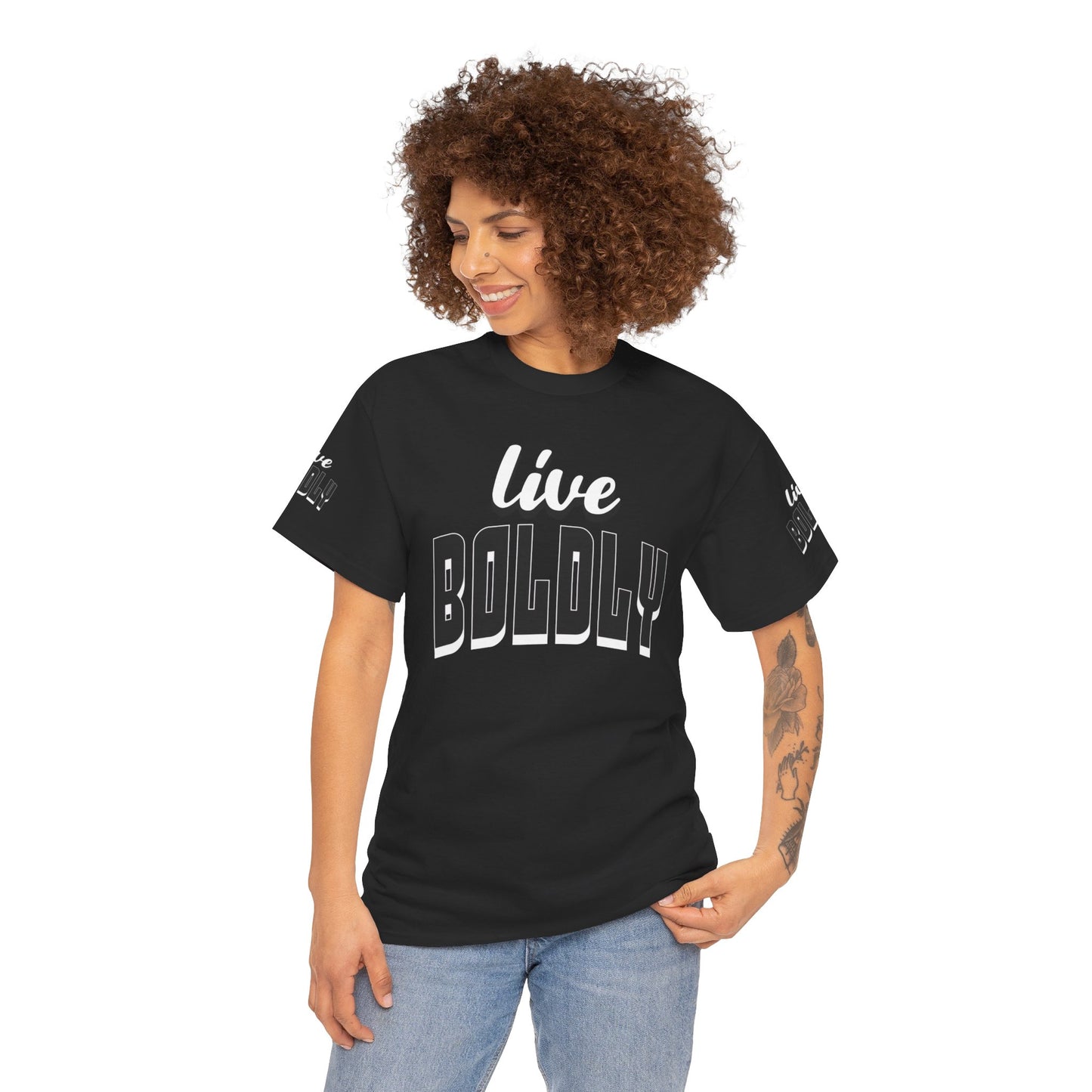 Empowering 'LIVE BOLDLY' Stylish T-Shirt™ by Novelty Wonders