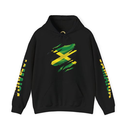 Jamaican Style Hooded Sweatshirt - Unisex Heavy Blend™ | Stylish Lifestyle Apparel, Festival Wear, Ethnic Fashion, Streetwear, Gift For Him or Her