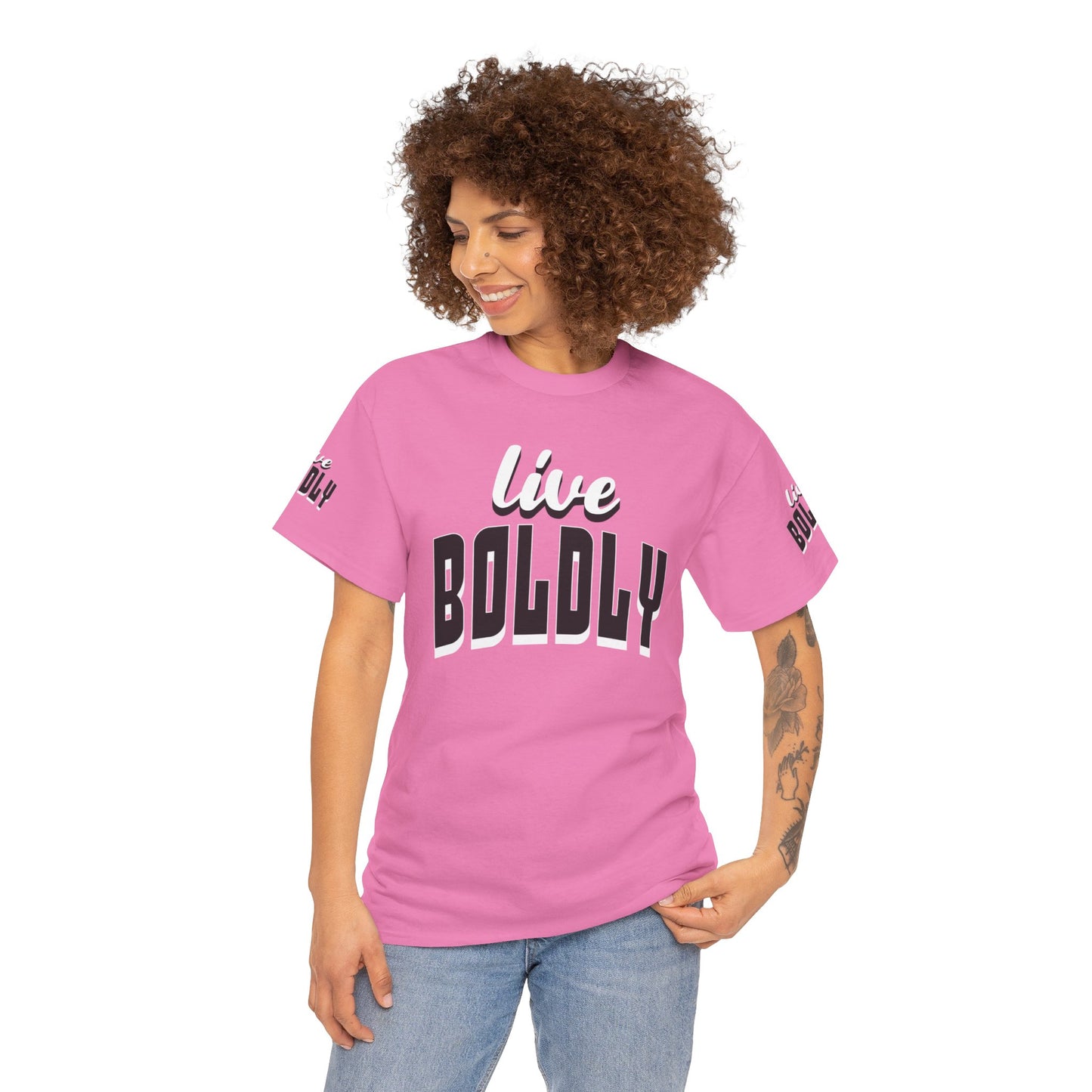 Empowering 'LIVE BOLDLY' Stylish T-Shirt™ by Novelty Wonders