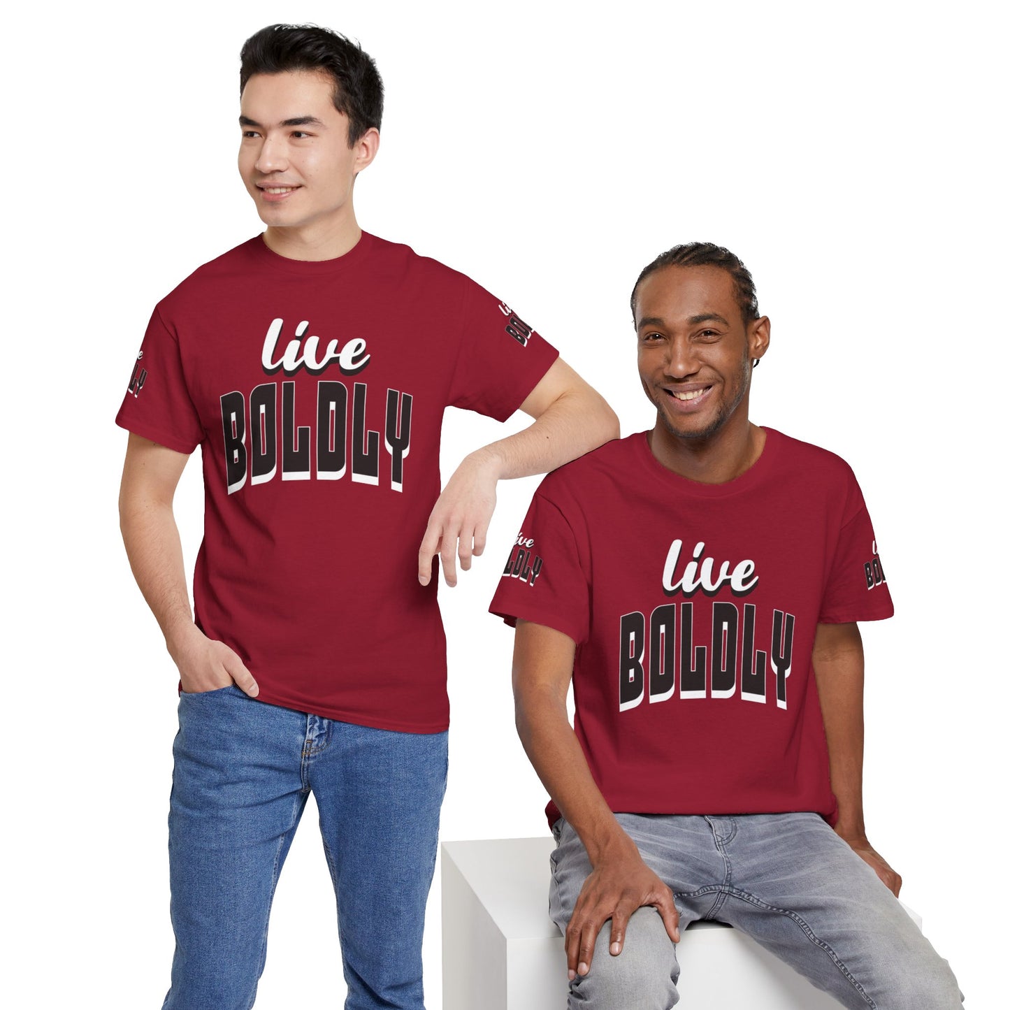 Empowering 'LIVE BOLDLY' Stylish T-Shirt™ by Novelty Wonders