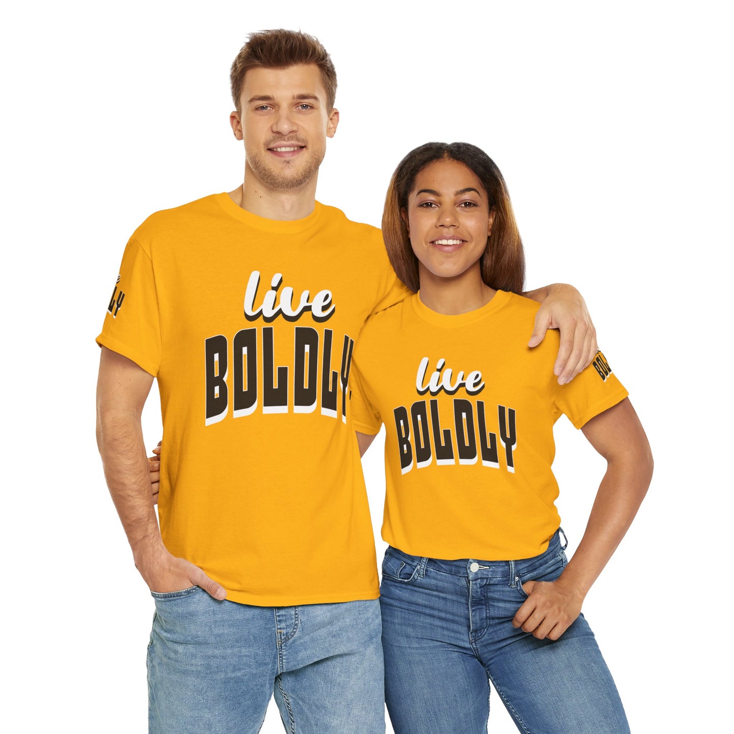 Empowering 'LIVE BOLDLY' Stylish T-Shirt™ by Novelty Wonders