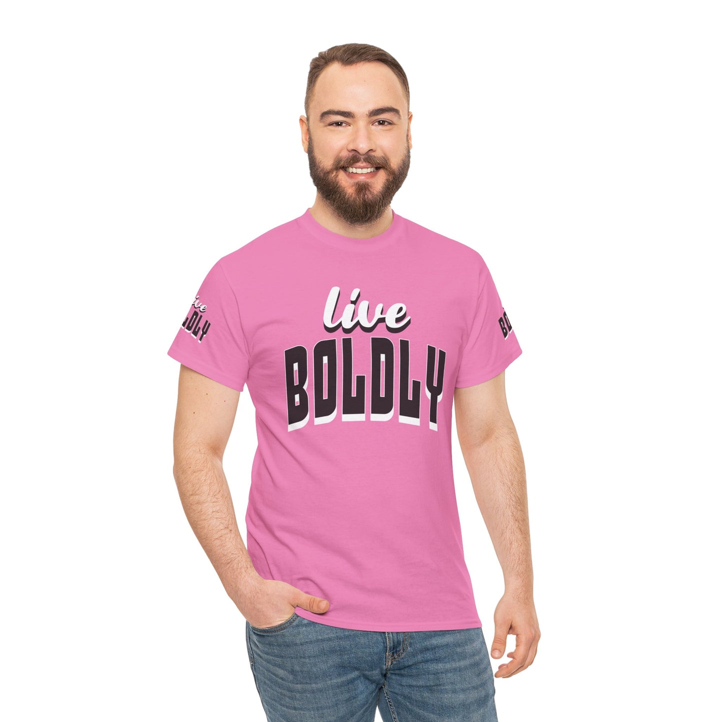 Empowering 'LIVE BOLDLY' Stylish T-Shirt™ by Novelty Wonders