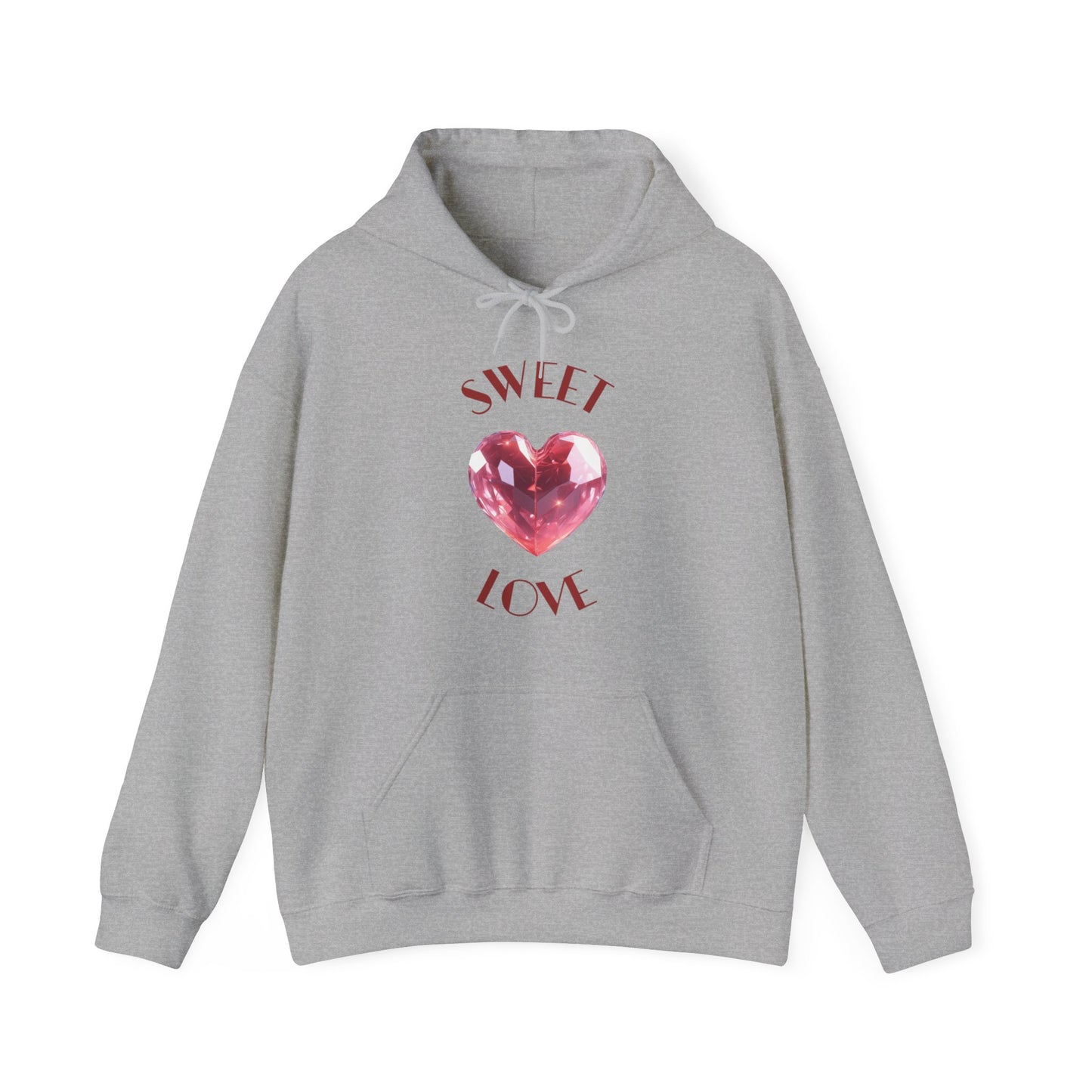 Charming 'SWEET HEART LOVE' Hooded Sweatshirt, Hoodie™ by Novelty Wonders