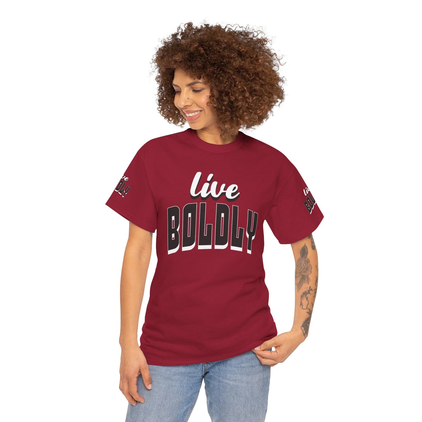 Empowering 'LIVE BOLDLY' Stylish T-Shirt™ by Novelty Wonders