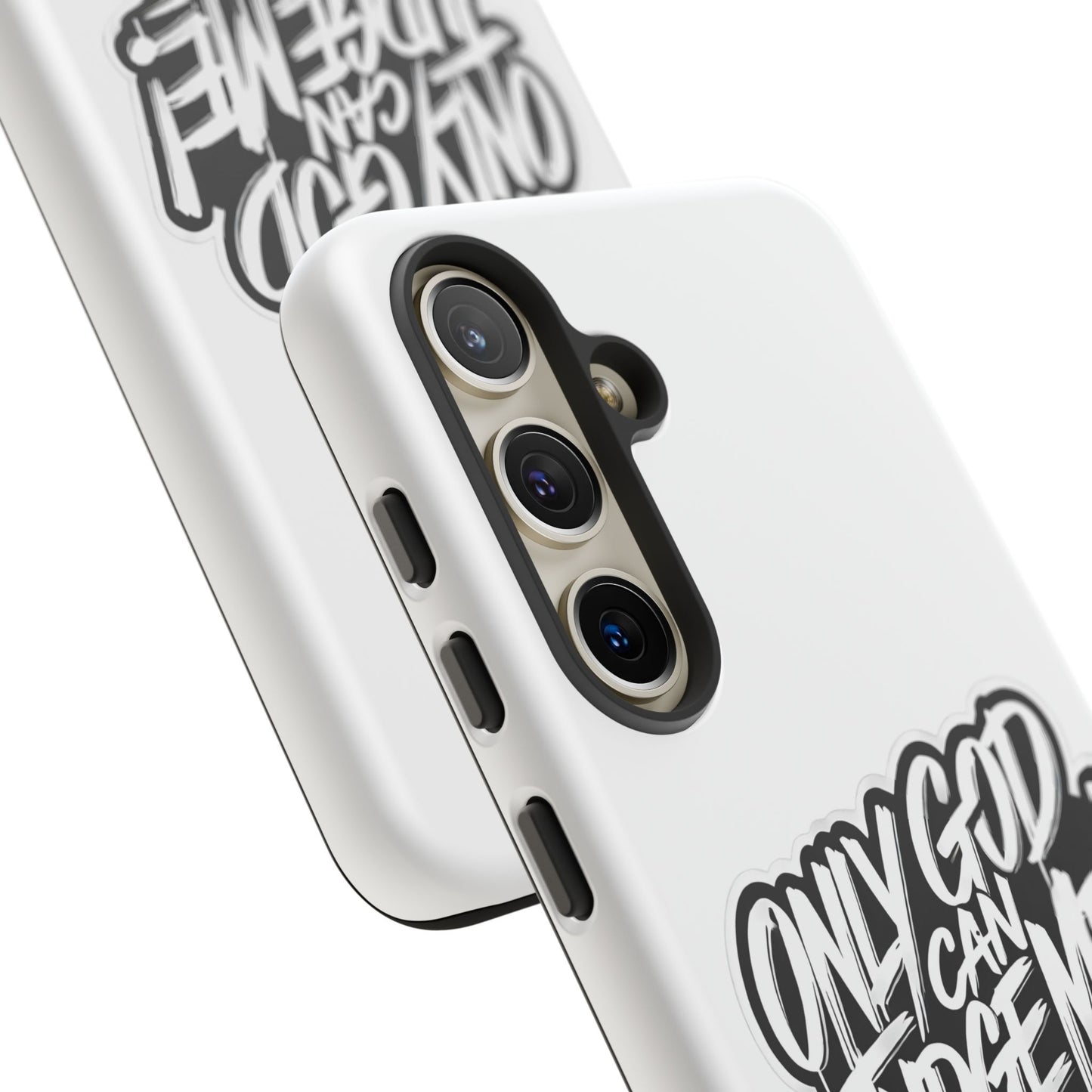 Only God Can Judge Me Phone Case – Bold Urban Style, Inspirational Tough Cover for iPhone, Samsung Galaxy & Google Pixel, Gift for Teens & Adults, Cool Phone Accessory