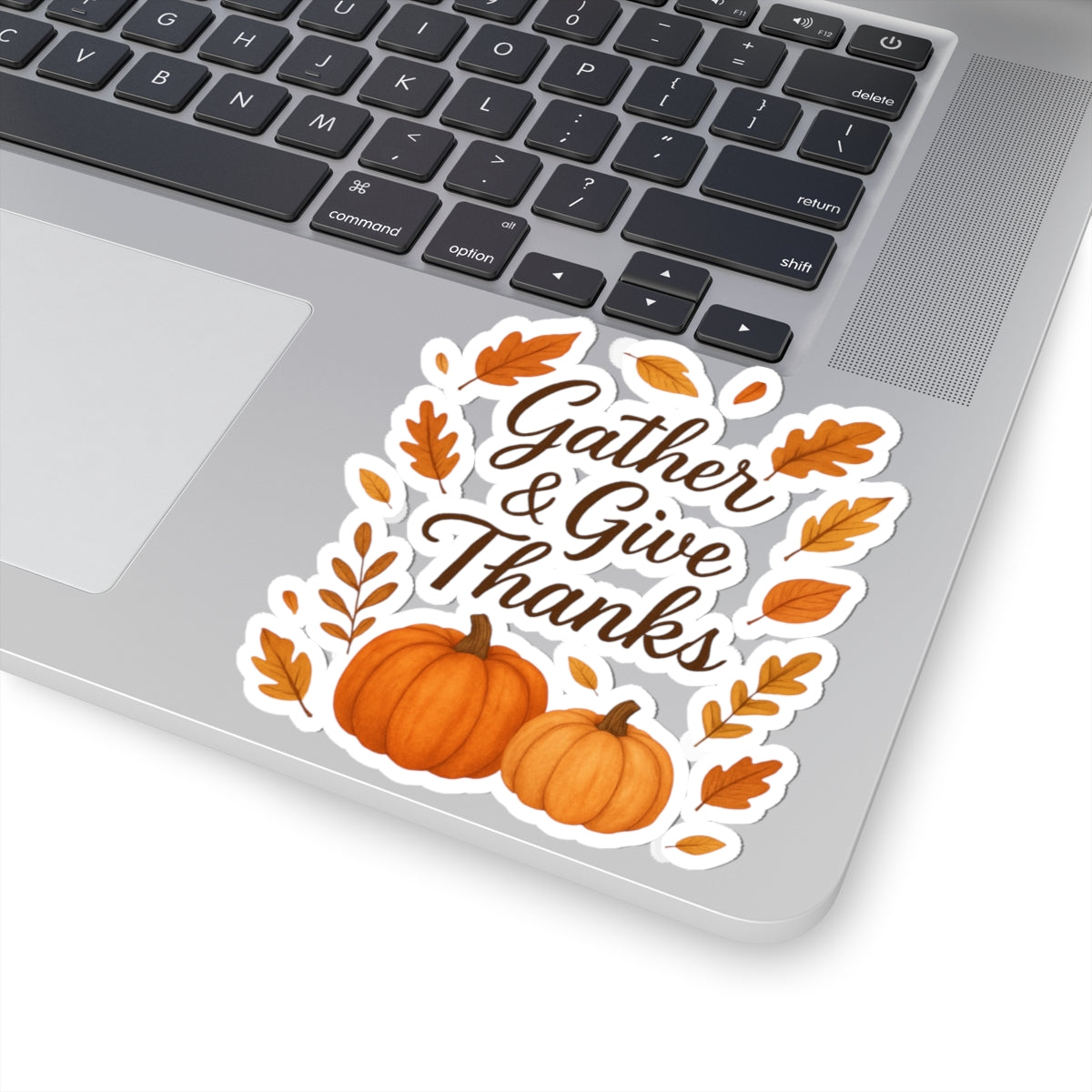 Gather & Give Thanks Pumpkin Kiss-Cut Stickers