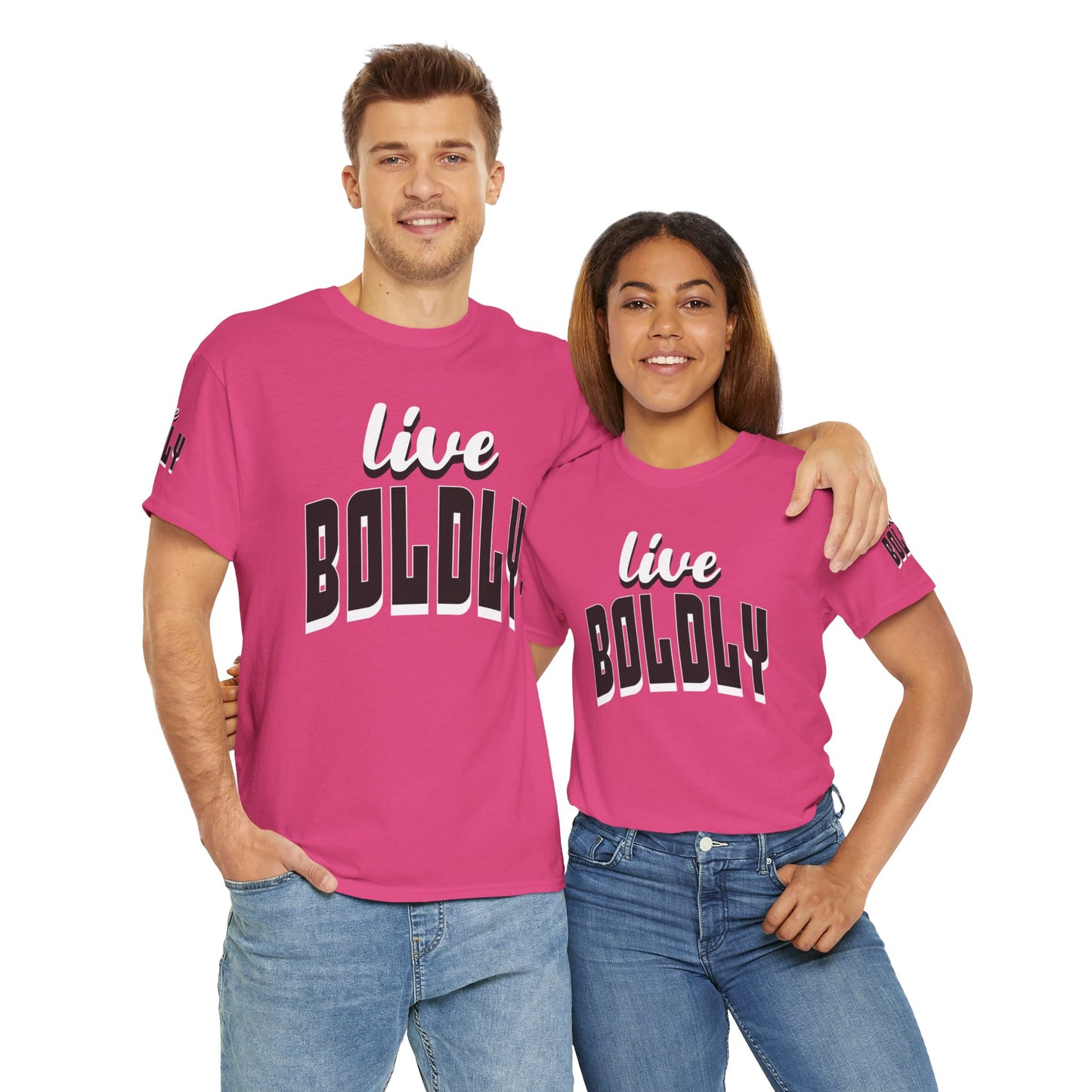 Empowering 'LIVE BOLDLY' Stylish T-Shirt™ by Novelty Wonders