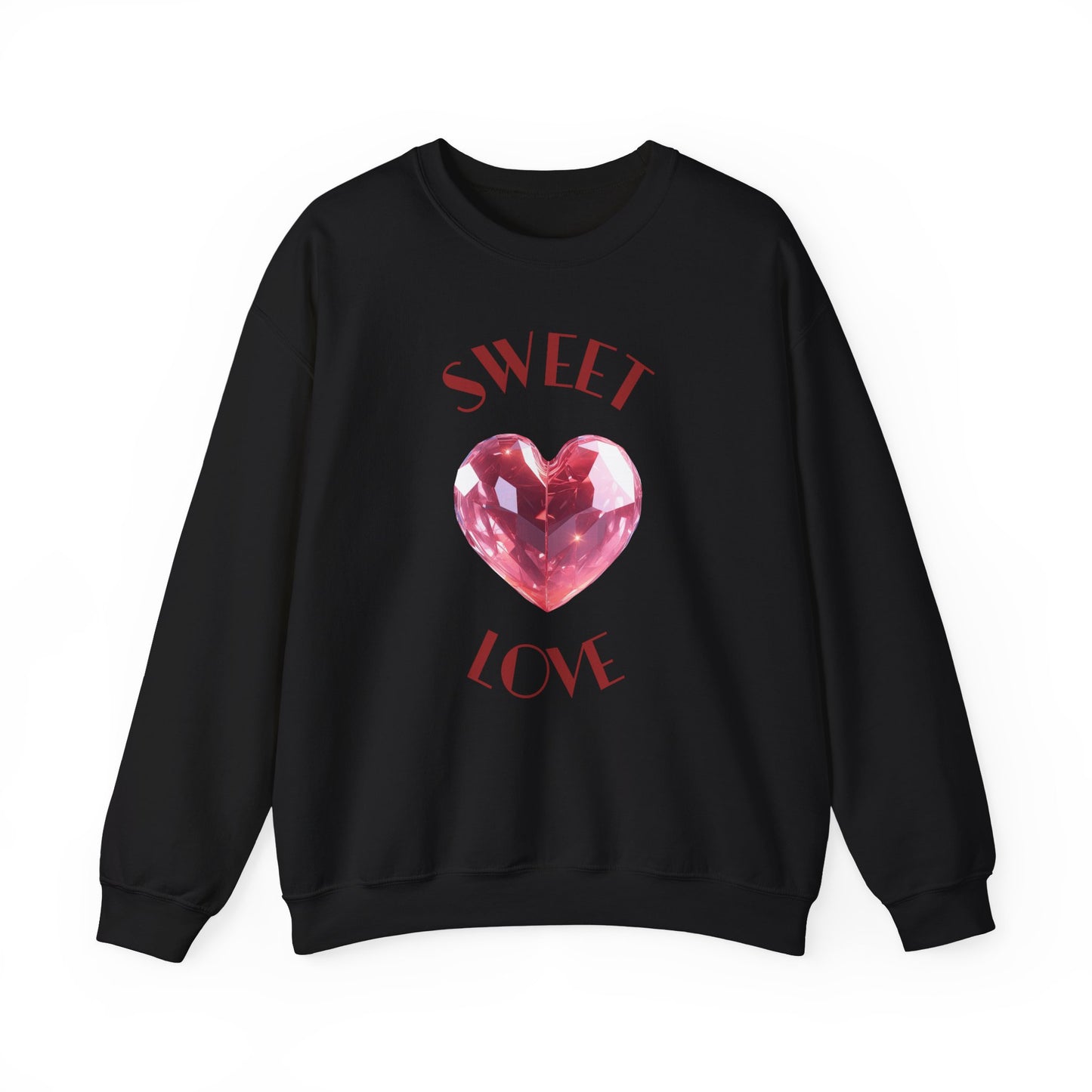 Charming 'SWEET HEART LOVE' Crewneck Sweatshirt™ by Novelty Wonders