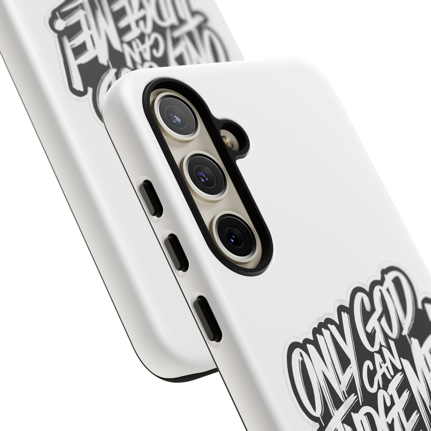 Only God Can Judge Me Phone Case – Bold Urban Style, Inspirational Tough Cover for iPhone, Samsung Galaxy & Google Pixel, Gift for Teens & Adults, Cool Phone Accessory