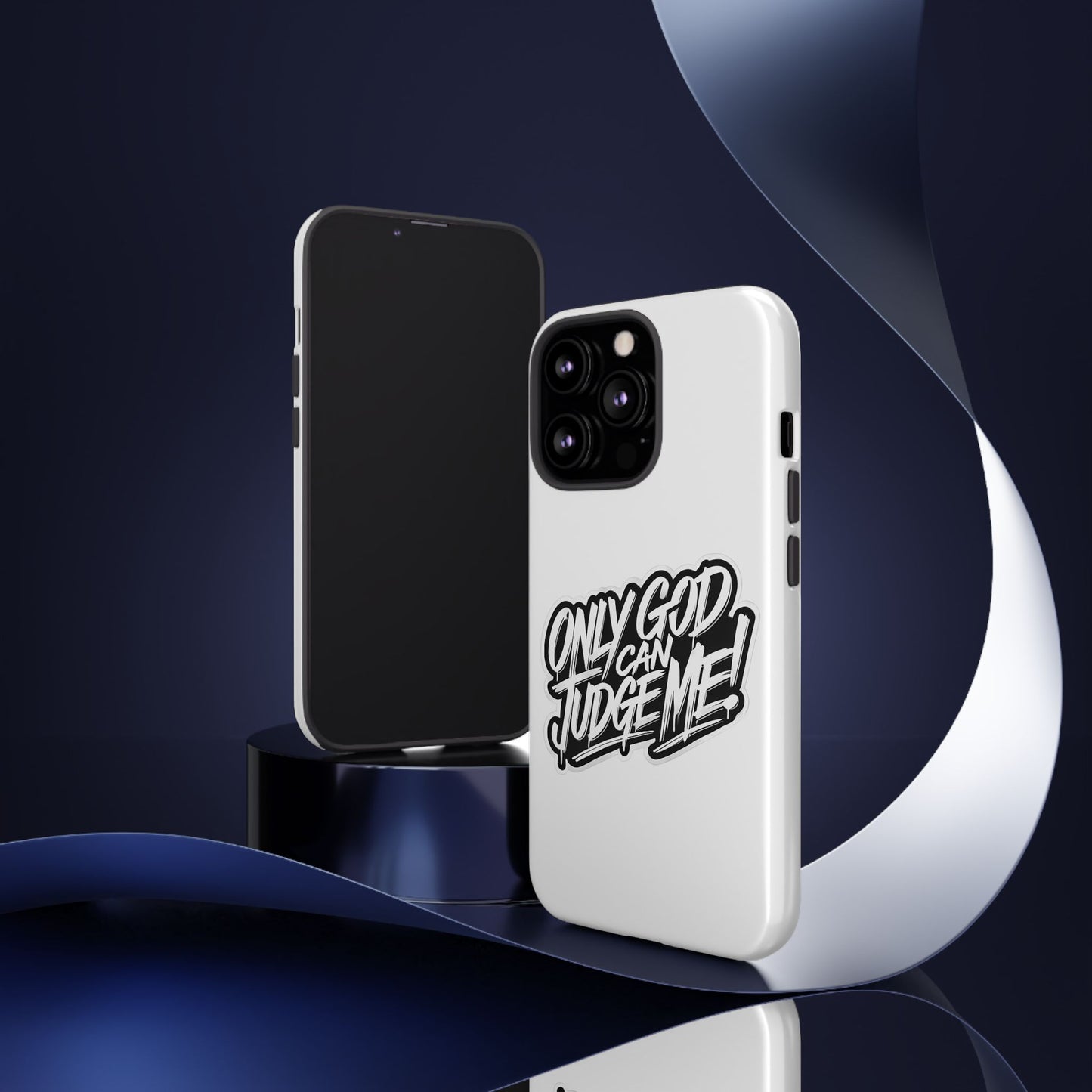Only God Can Judge Me Phone Case – Bold Urban Style, Inspirational Tough Cover for iPhone, Samsung Galaxy & Google Pixel, Gift for Teens & Adults, Cool Phone Accessory