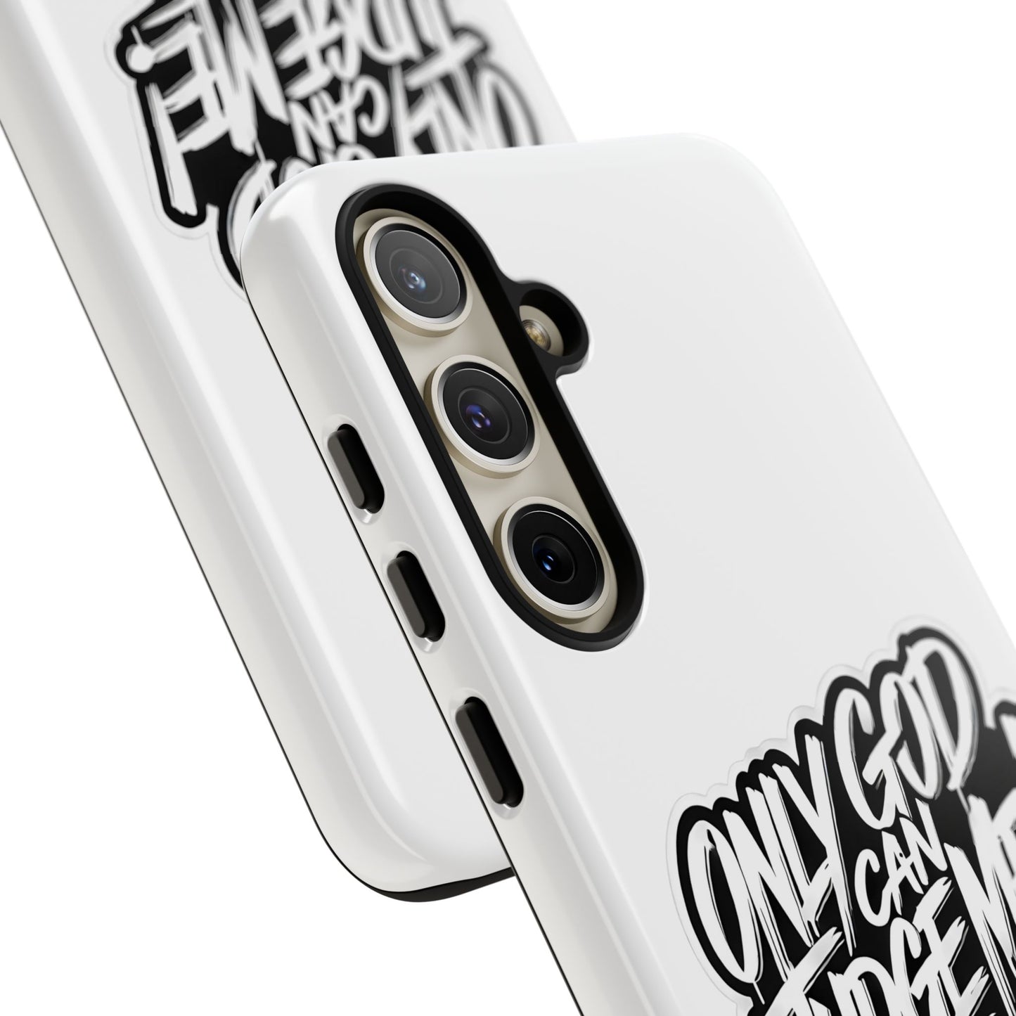 Only God Can Judge Me Phone Case – Bold Urban Style, Inspirational Tough Cover for iPhone, Samsung Galaxy & Google Pixel, Gift for Teens & Adults, Cool Phone Accessory