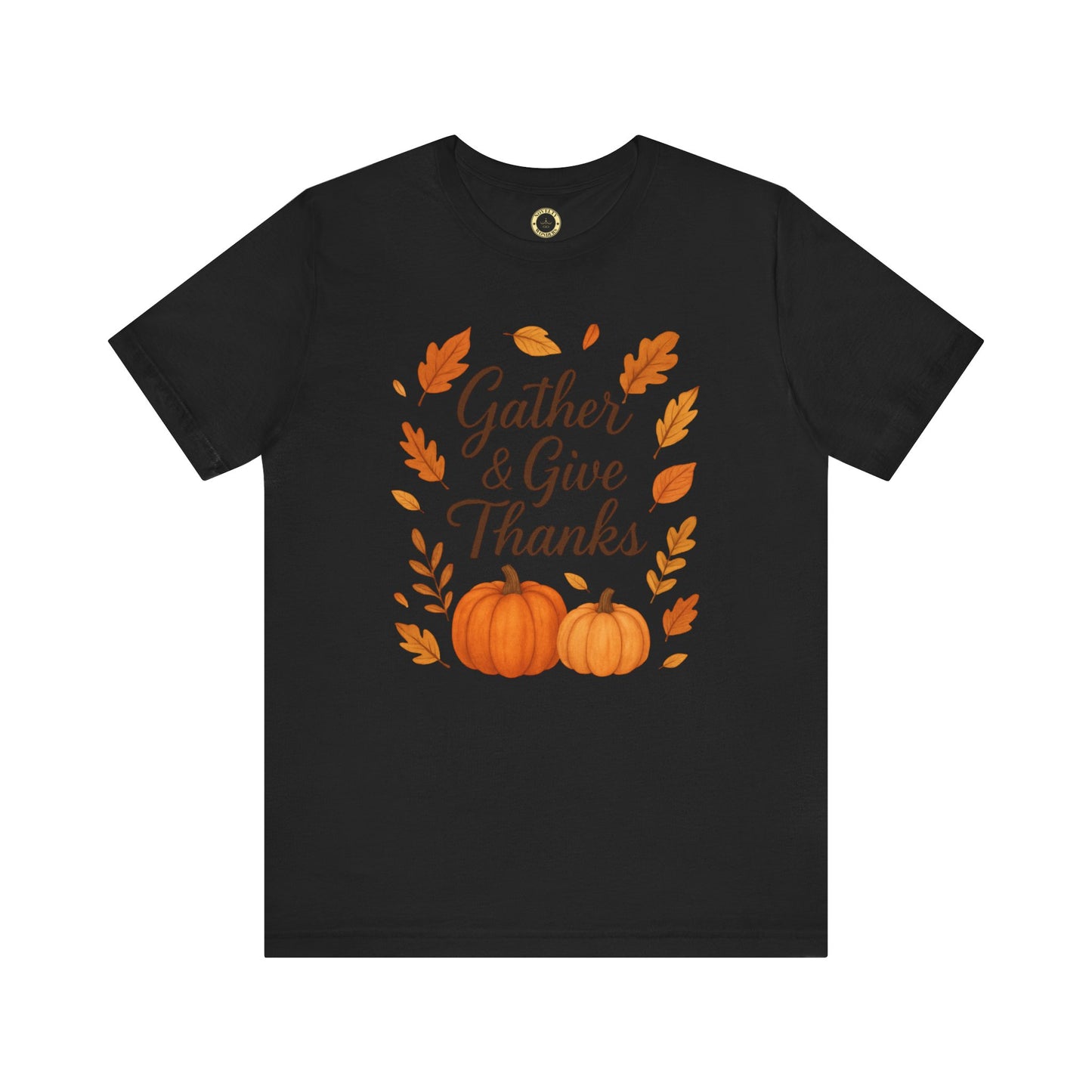 Gather & Give Thanks Pumpkin™ Jersey Short Sleeve T-Shirt | Unisex, Thanksgiving Apparel