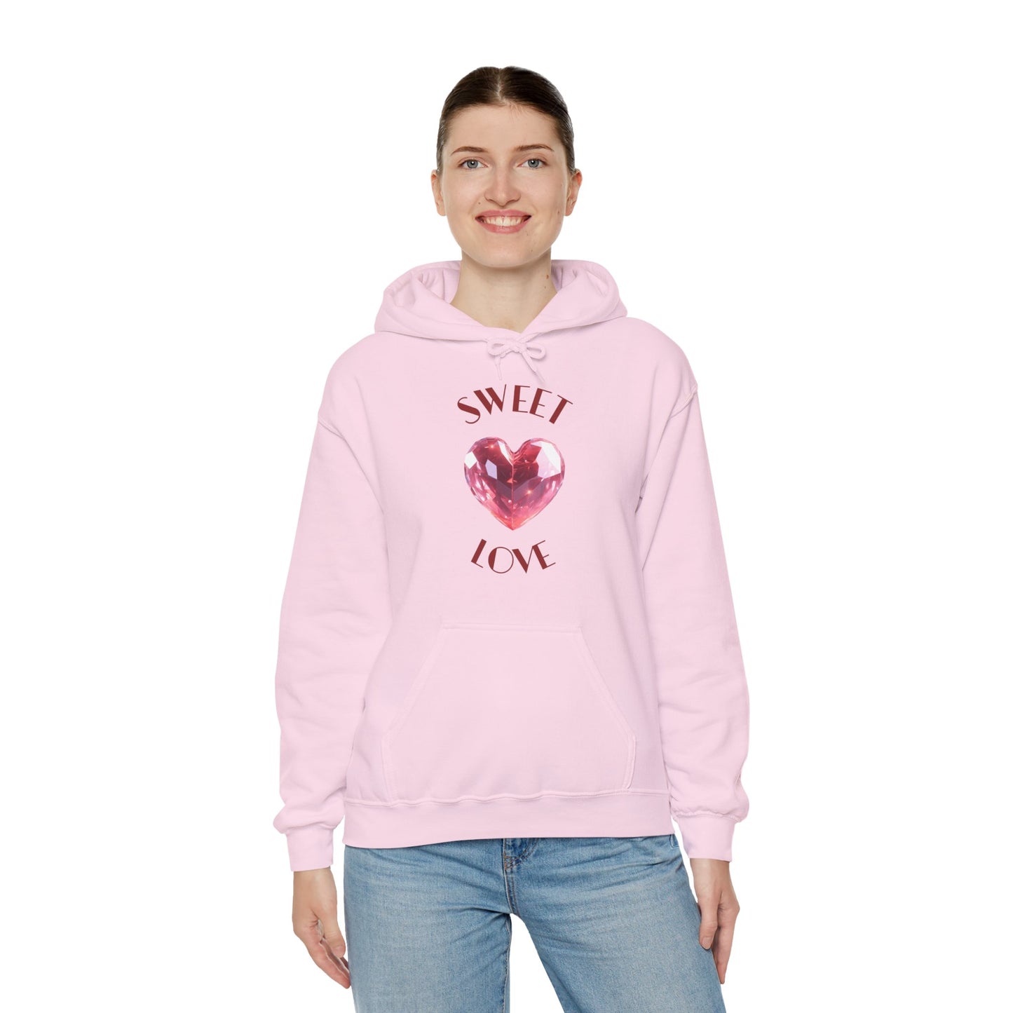 Charming 'SWEET HEART LOVE' Hooded Sweatshirt, Hoodie™ by Novelty Wonders