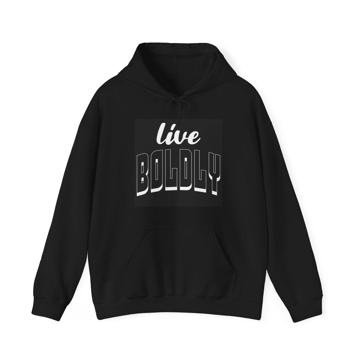 Empowering 'LIVE BOLDLY' Hooded Sweatshirt™ by Novelty Wonders™