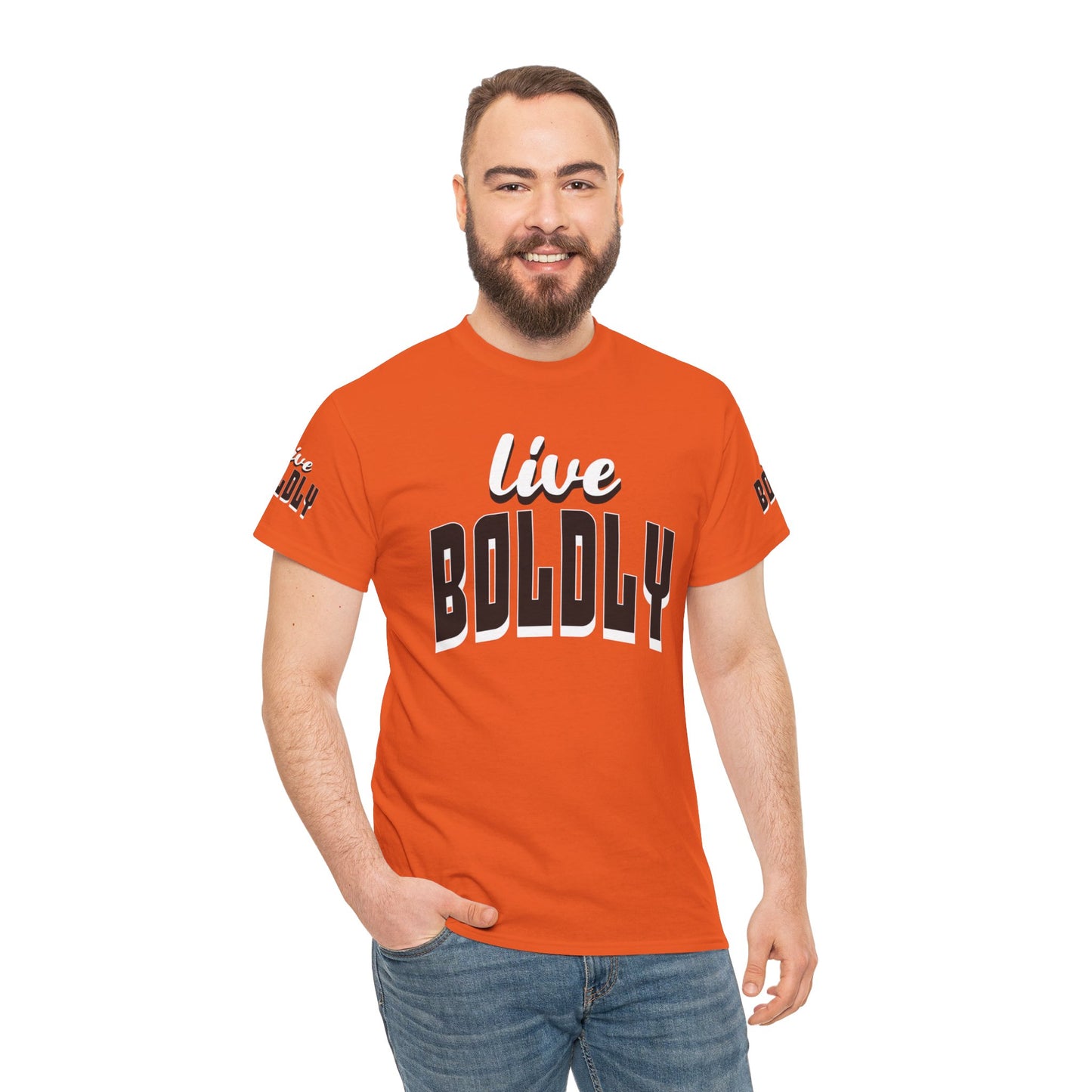 Empowering 'LIVE BOLDLY' Stylish T-Shirt™ by Novelty Wonders