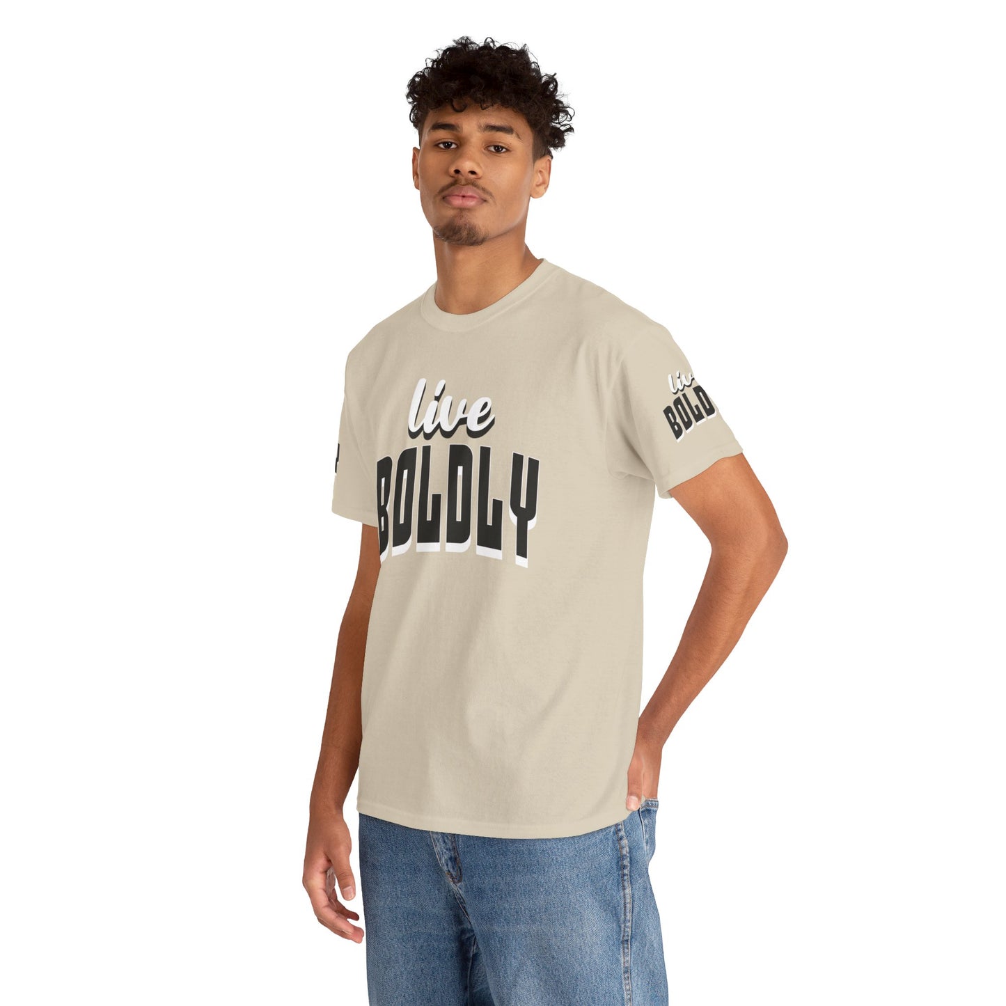 Empowering 'LIVE BOLDLY' Stylish T-Shirt™ by Novelty Wonders