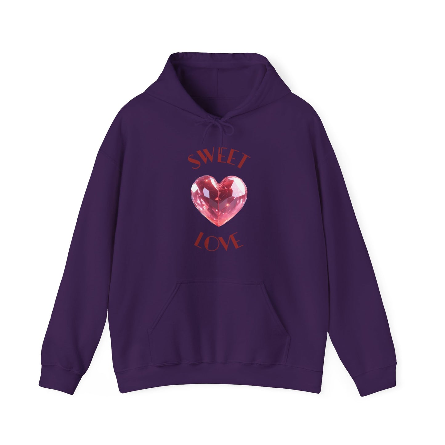 Charming 'SWEET HEART LOVE' Hooded Sweatshirt, Hoodie™ by Novelty Wonders