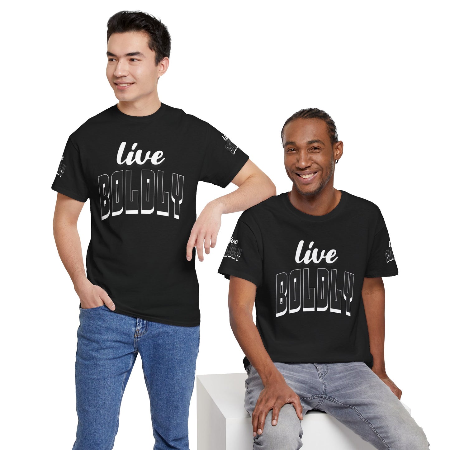 Empowering 'LIVE BOLDLY' Stylish T-Shirt™ by Novelty Wonders