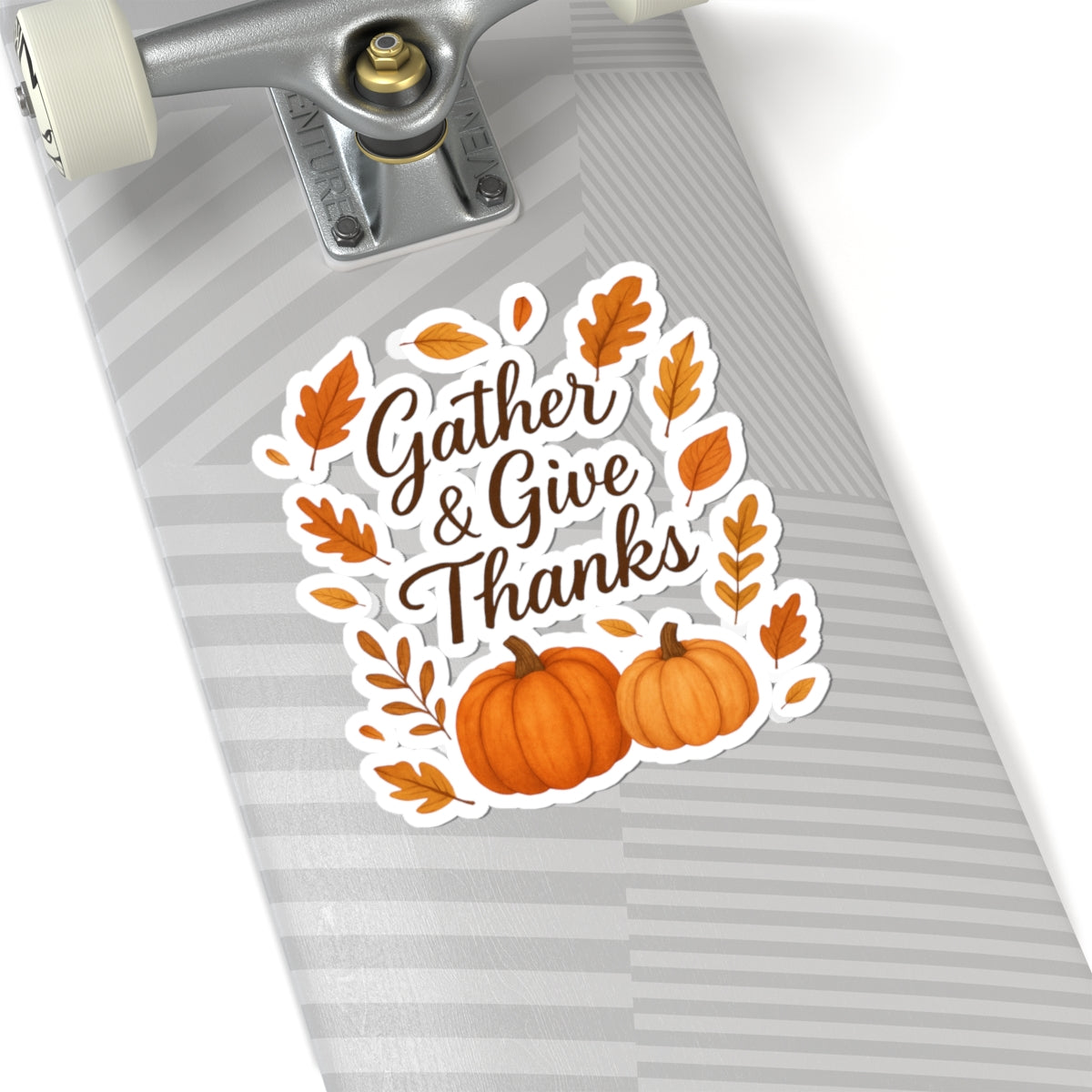 Gather & Give Thanks Pumpkin Kiss-Cut Stickers
